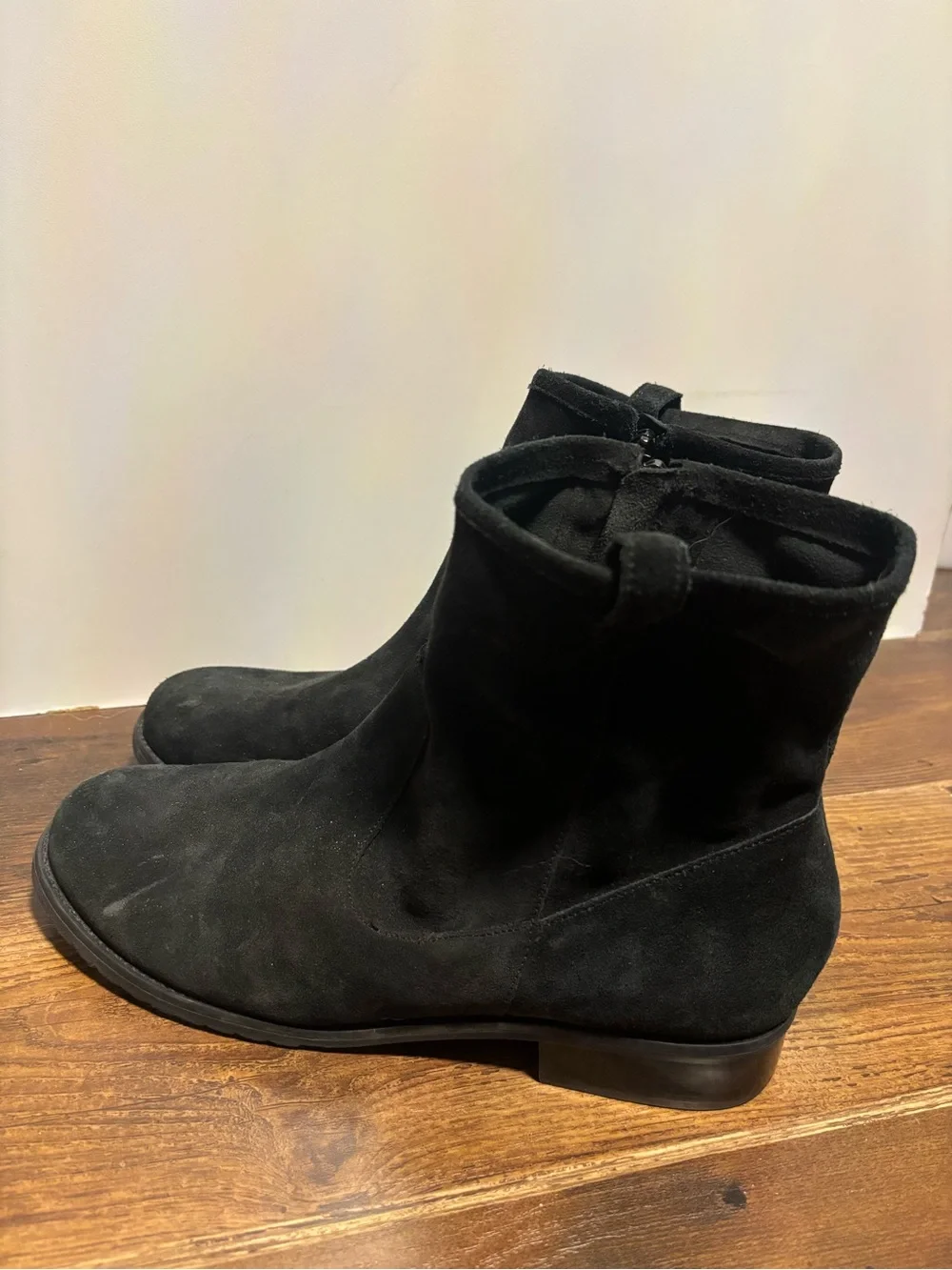 Women's Black Suede Ankle Boots